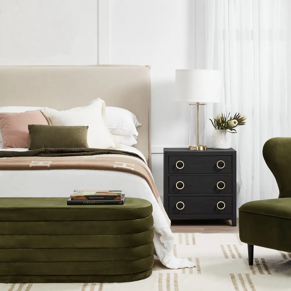 Demi Storage Bench Ottoman